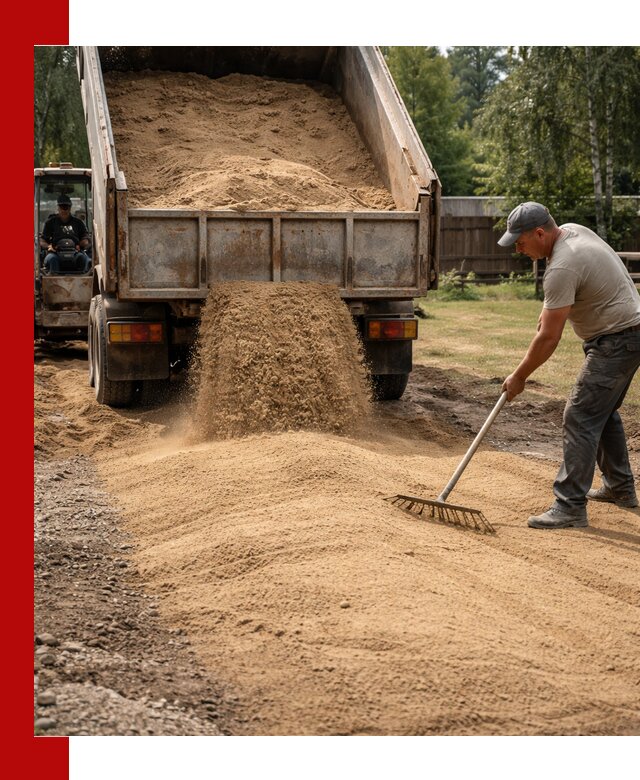 Отсыпка участка песком в Петергофе быстро и качественно