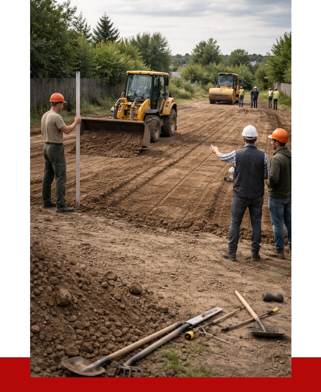Планировка участка грунтом в Петергофе от 4707 р ПРОНЕРУДПтф
